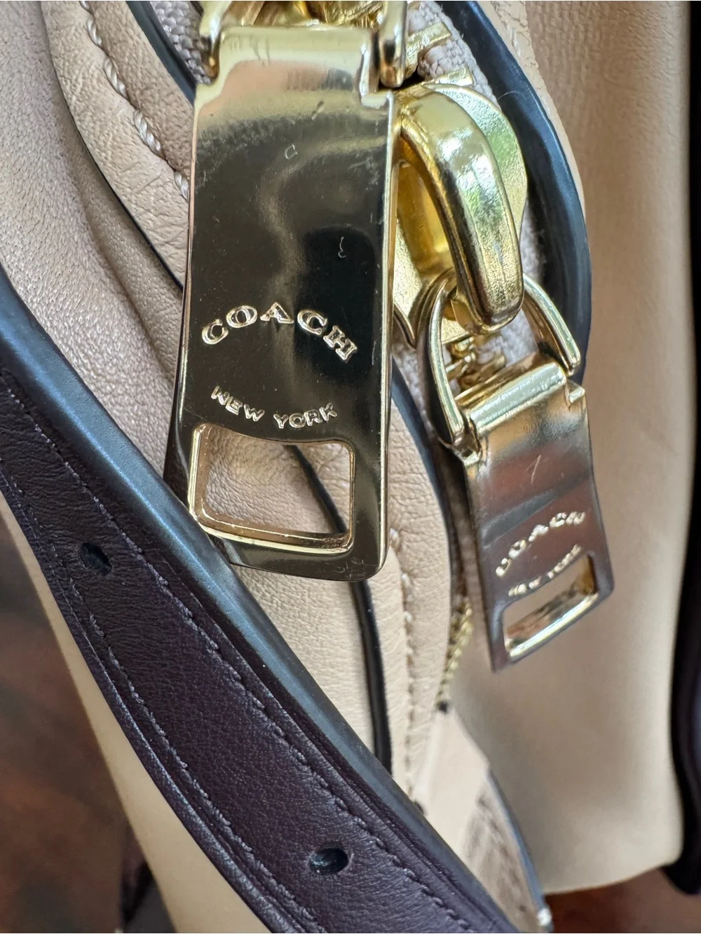 COACH 31646 Dreamer 36 in colorblock Wine Multi bag large